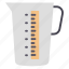 measure, measuring, jug, cup 