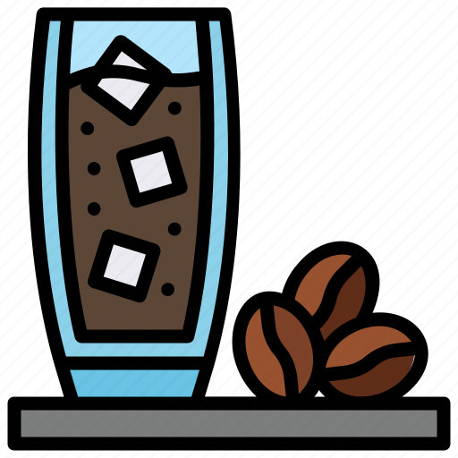 Coffee, drink, glass, ice icon - Download on Iconfinder