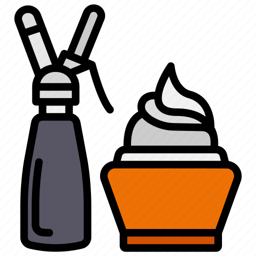 Cream, dessert, foam, food, whipped icon - Download on Iconfinder