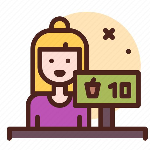 Casheer, beverage, coffee icon - Download on Iconfinder