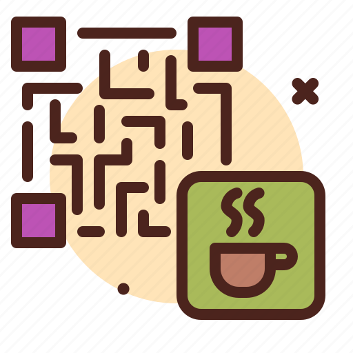 Qr, beverage, coffee icon - Download on Iconfinder