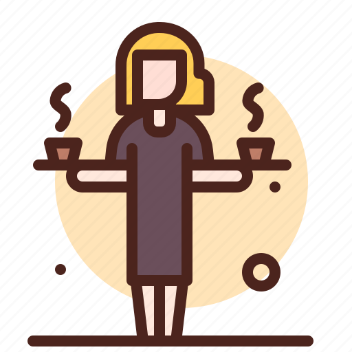 Waitress, beverage, coffee icon - Download on Iconfinder