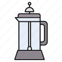 coffee, french press, cafe, beverage, coffee shop