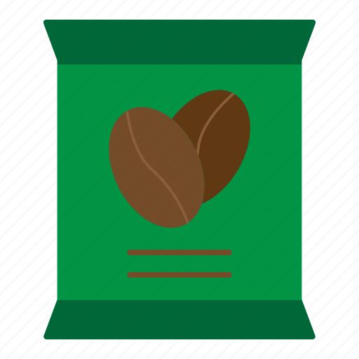 Coffee pack, coffee, coffee-bag, package, coffee-package, coffee-beans, beans icon - Download on Iconfinder