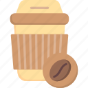 bean, cafe, coffee, cup, drink, holder, paper