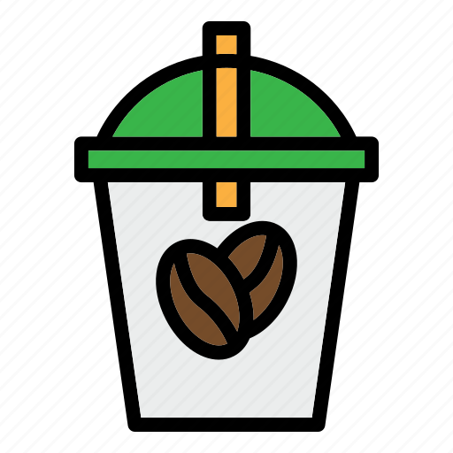 Ice coffee, coffee, drink, cup, coffee-cup, espresso, glass icon - Download on Iconfinder