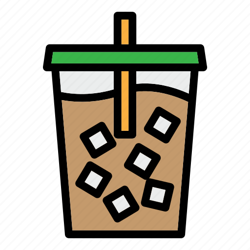 Ice coffee, coffee, drink, cup, coffee-cup, espresso, glass icon - Download on Iconfinder