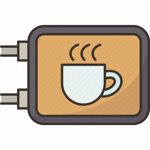 Coffee, shop, sign, cafe, advertisement icon - Download on Iconfinder
