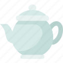 tea, pot, kettle, hot, porcelain