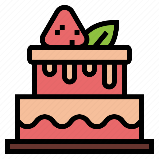 Cake, dessert, strawberry, sweet icon - Download on Iconfinder
