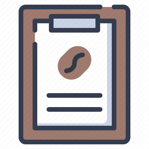 Coffee, menu, paper, sign icon - Download on Iconfinder