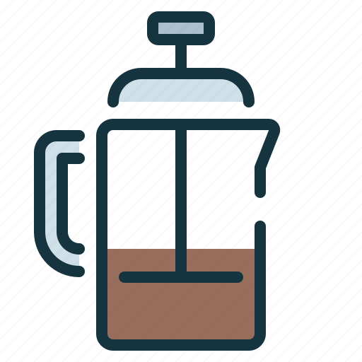 Brew, cafe, coffee, french, press icon - Download on Iconfinder