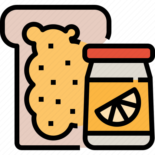 Bakery, bread, fruit, jam, jelly, toast icon - Download on Iconfinder