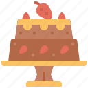 bakery, cake, dessert, fruit, sweet