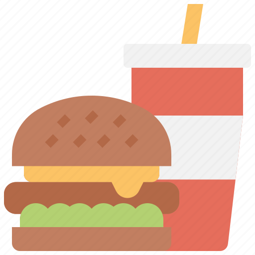Burger, drink, fast, food icon - Download on Iconfinder