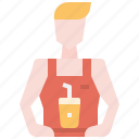 avatar, barista, bartender, coffee, man, user
