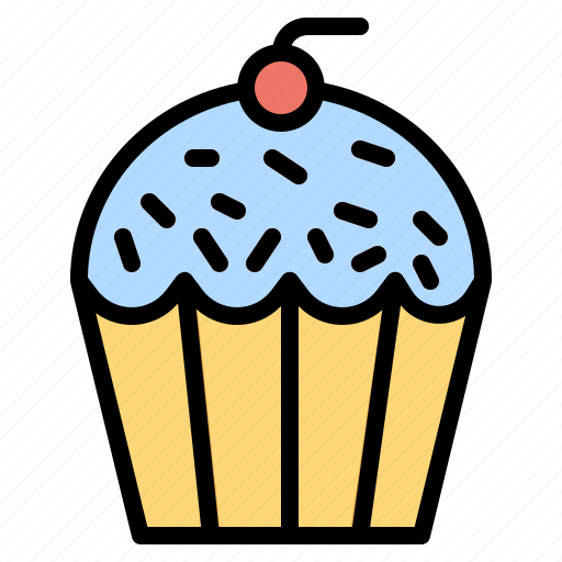 Cake, cup, dessert, food, muffin, restaurant, sweet icon - Download on Iconfinder