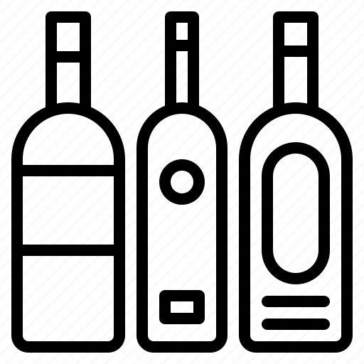 Alcohol, beverage, bottle, drink, glass, wine icon - Download on Iconfinder