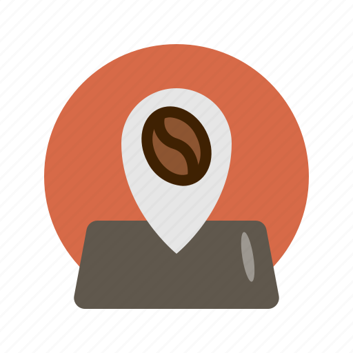 Cafe, coffee, gps, location, shop icon - Download on Iconfinder