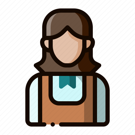 Avatar, waitress, barista, coffee shop, female icon - Download on Iconfinder