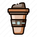 sleeve, lid, cup, coffee, drink