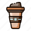 sleeve, lid, cup, coffee, drink 