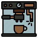 coffeeshop, coffee, machine, maker, drink, kitchen