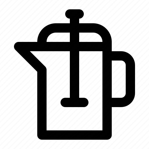 French press, coffee, cafe, coffee shop, drink icon - Download on Iconfinder