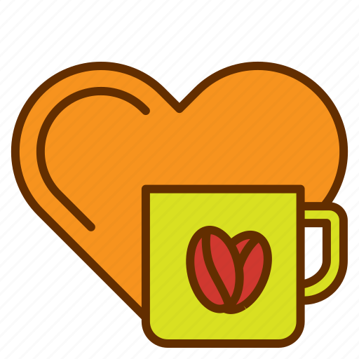 Coffee, drink, heart, love, lover icon - Download on Iconfinder