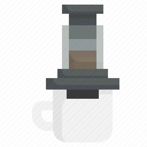 Aeropress, coffee, machine, tools, espresso icon - Download on Iconfinder