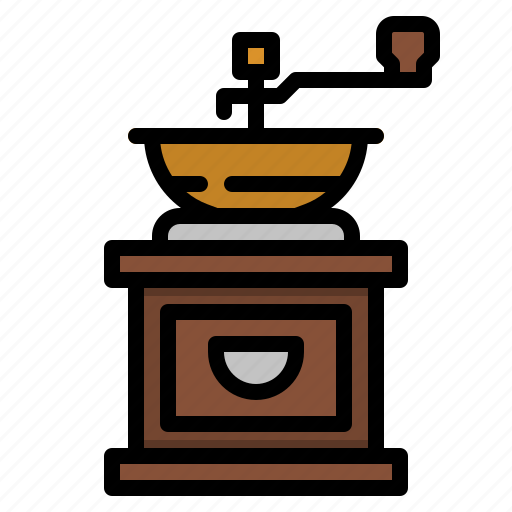 Bean, coffee, grinder, kitchenware, mechine icon - Download on Iconfinder