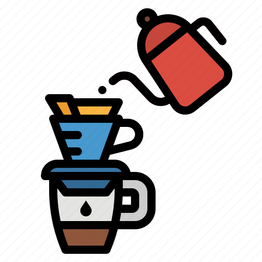 Coffee, hario, over, pour, pourover icon - Download on Iconfinder