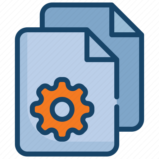 File, document, data, setting, system, cog, gear icon - Download on Iconfinder