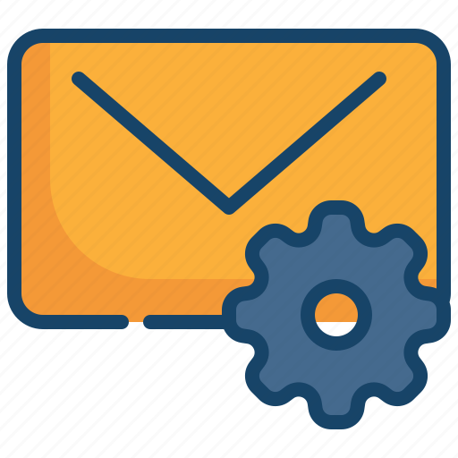 Mail, message, envelope, setting, cog, gear, wheel icon - Download on Iconfinder