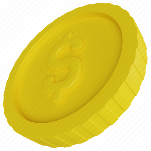 Coin, business, money, finance, render, currency, cash 3D illustration - Download on Iconfinder