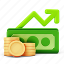 3d illustration, coin, money, finance, investments, currency, wealth, financial assets, digital currency
