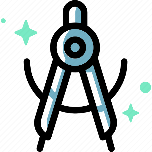 Compass, dividers, drafting, drawing, tool, art, math icon - Download on Iconfinder
