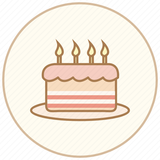 Birthday, cake, candle, cook, cooking, dinner, eating icon - Download on Iconfinder