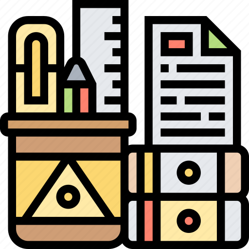 Office, stationery, writing, supplies, study icon - Download on Iconfinder