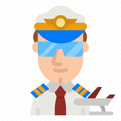 Pilot, aircraft, work, job, captain icon - Download on Iconfinder