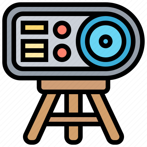 Classroom, electronics, media, presentation, projector icon - Download on Iconfinder
