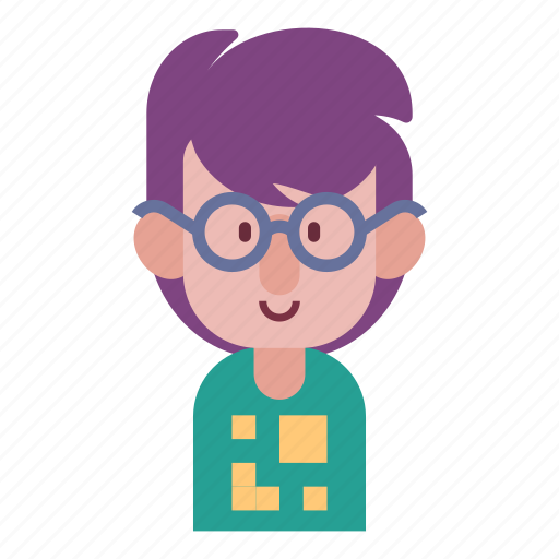 Avatar, face, geek, male, man, smile, user icon - Download on Iconfinder