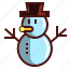 christmas, hat, ice, man, snowman 