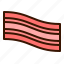 bacon, breakfast, cook, cooking, food, meal, meat 