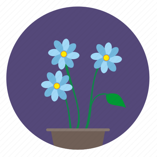 Blue, bud, flower, plant icon - Download on Iconfinder
