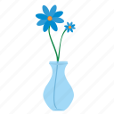 bud, flower, glass, home, plant, vase