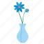 bud, flower, glass, home, plant, vase 