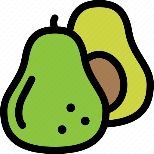 Avocado, fresh, fruit, healthy, ripe, slice icon - Download on Iconfinder