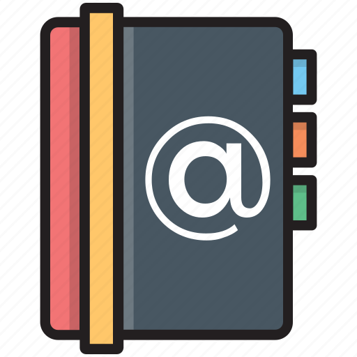 Address book, contacts, email addresses, email agenda, mailbox icon - Download on Iconfinder
