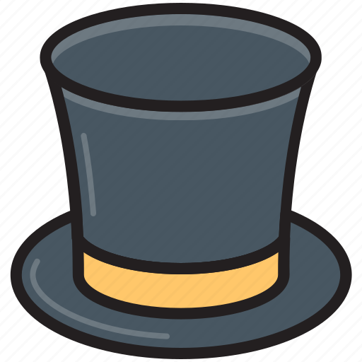 Beaver hat, high hat, tall hat, top hat, victorian hat icon - Download on  Iconfinder